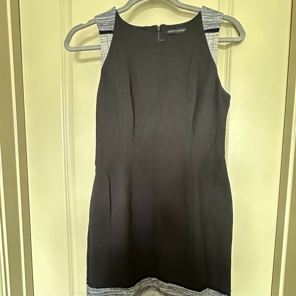 White House Black Market Dress, 10, Female, Black/Grey